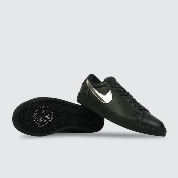 Nike Other - Nike Men's SB Zoom Blazer Low x Dancer Black & Silver Skateboard Sneakers Size10